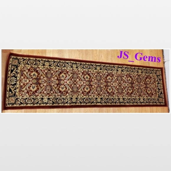 1.87’X6.91’ Red Turkish Runner Rug